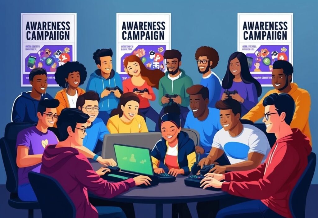 Investigate the impact of online gaming on mental health and awareness campaigns in Australia